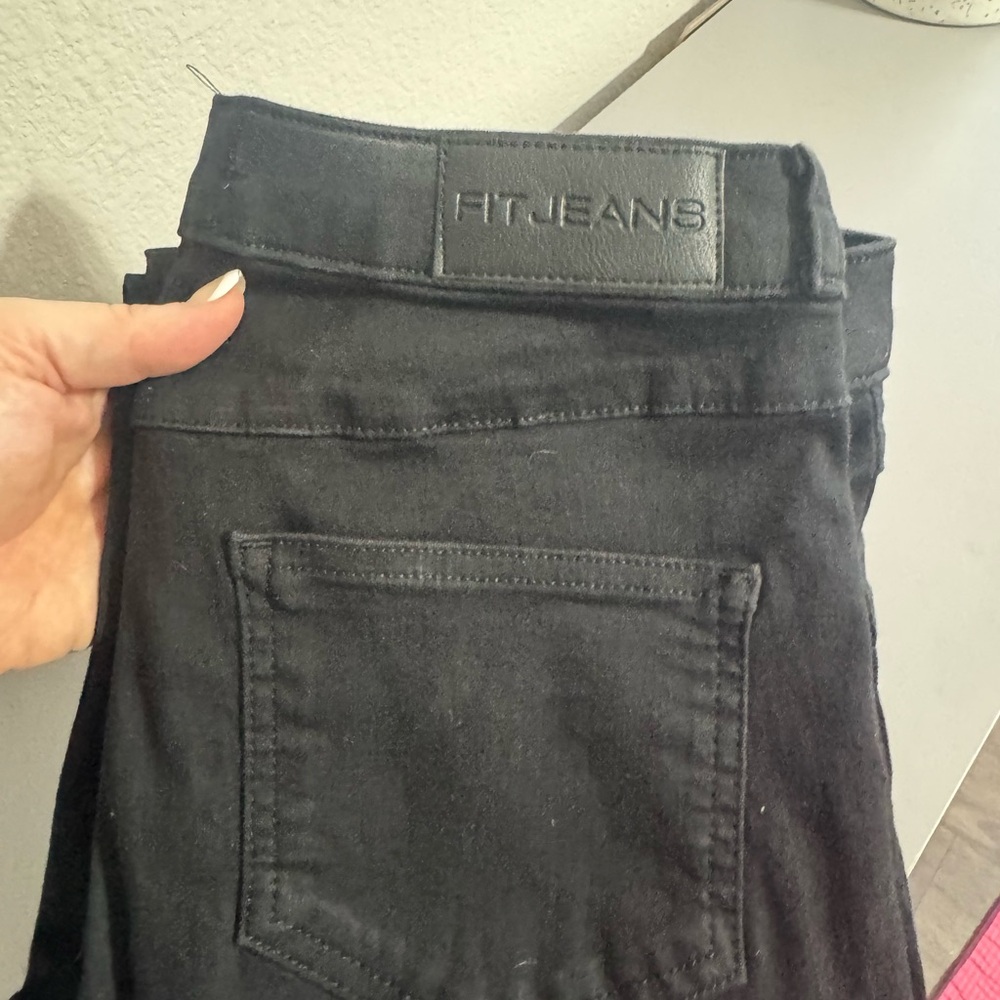 FitJeans 360 High Waisted - Black Denim Pants - Picture 4 of 7